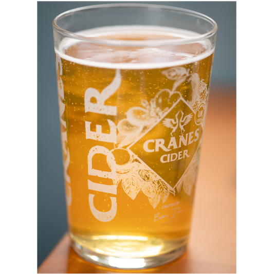 Cranes Branded Pint Glass